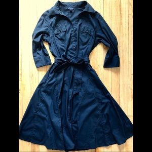 Banana Republic Black Shirt Dress, sz 6